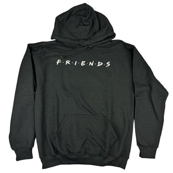 "Friends" TV Series Black Hoodie Sweatshirt 50% Cotton 50% Polyester Unisex L - Picture 1 of 7